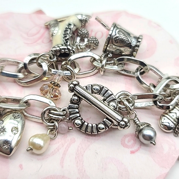 $108 NEW W TIN! Brighton "WINTER WONDERLAND" Holiday Charm Bracelet! ❄️❄️ Rare! - Picture 4 of 12
